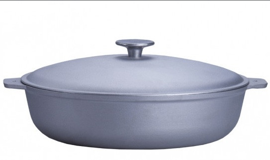 Сковорода з литими ручками та кришкою 28 см Талко D 41281, фото 1