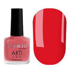 Лак для нігтів Komilfo ArtiLux 019 (червоно-рожевий, емаль), 8 мл