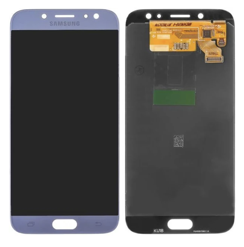 Дисплей (екран) для Samsung J730F Galaxy J7 (2017) + тачскрін, сріблястий, оригінал