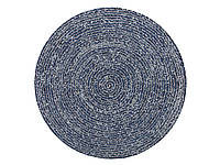 Круглый джинсовый коврик ø 140 см темно-синий BULUCA