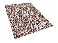 Кожаный коврик в стиле пэчворк 160 x 230 см разноцветный KONYA