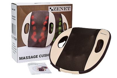 Роликова масажна подушка для спини ZENET ZET-728