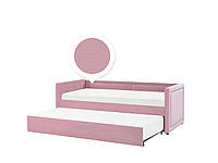 Бархатная выдвижная кровать 90 x 200 см розовый MIMIZAN