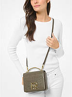 Сумка Michael Kors Small Crocodile Embossed Convertible Crossbody Bag Army (35T1GKSF5E)