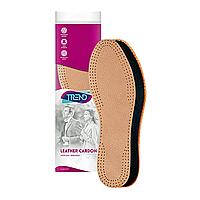Trend Leather Carbon - Кожаные стельки для обуви (вырезные) (р. 35-46)