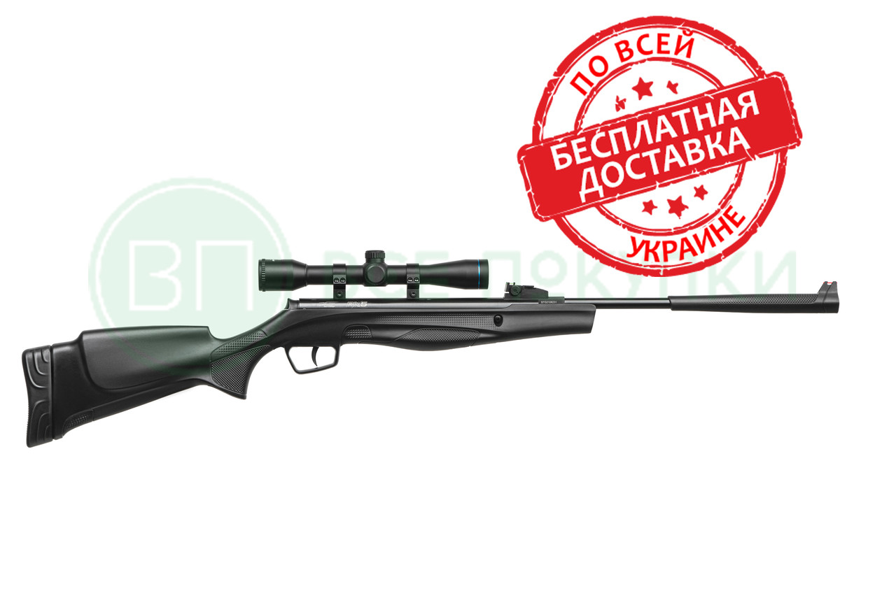 Гвинтівка пневматична Stoeger RX5 Synthetic Stock Black Combo з прицілом 4х32 кал. 4.5мм (S80511)