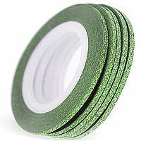 Цукрова нитка для нігтів в рулоні, зелена - 3мм, фото 1