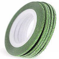 Цукрова нитка для нігтів в рулоні, зелена - 1мм