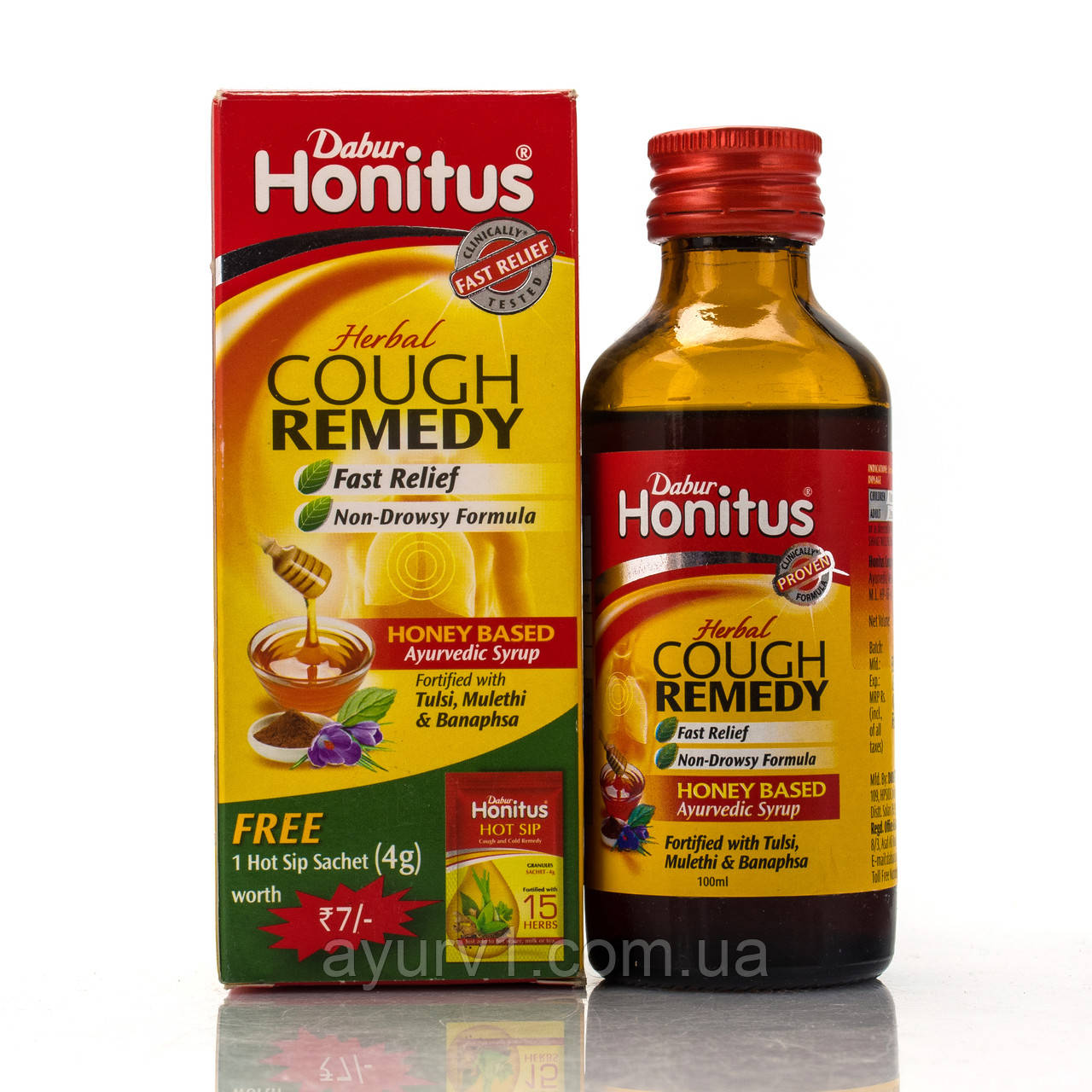 Аюрведичний сироп Хонітус/Ayurvedic Syrup, Honitus Dabur/100 ml