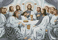 Религия вышивка алмазная мозаика икона квадратными стразами полная выкладка 50х35 Святая вечеря