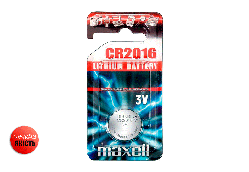 Літієва батарейка Maxell "таблетка" CR2016  1шт/уп