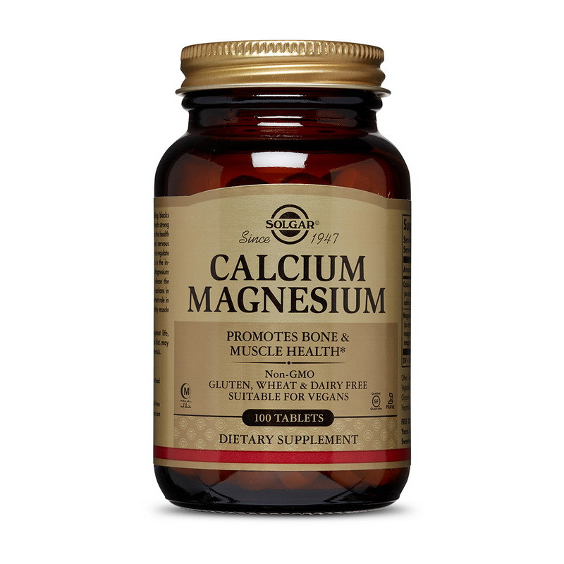 Кальцій Solgar Calcium Magnesium 100 tabs