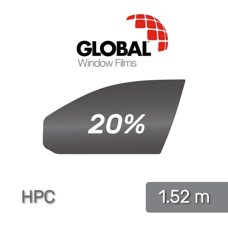 Тонировочная автомобильная пленка Global HPC 20 ( премиум, металлизированная, уголь) 1.524 m - фото 1 - id-p12039784