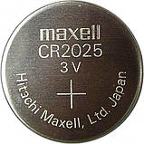 Літієва батарейка Maxell "таблетка" CR2025  1шт/уп, фото 2