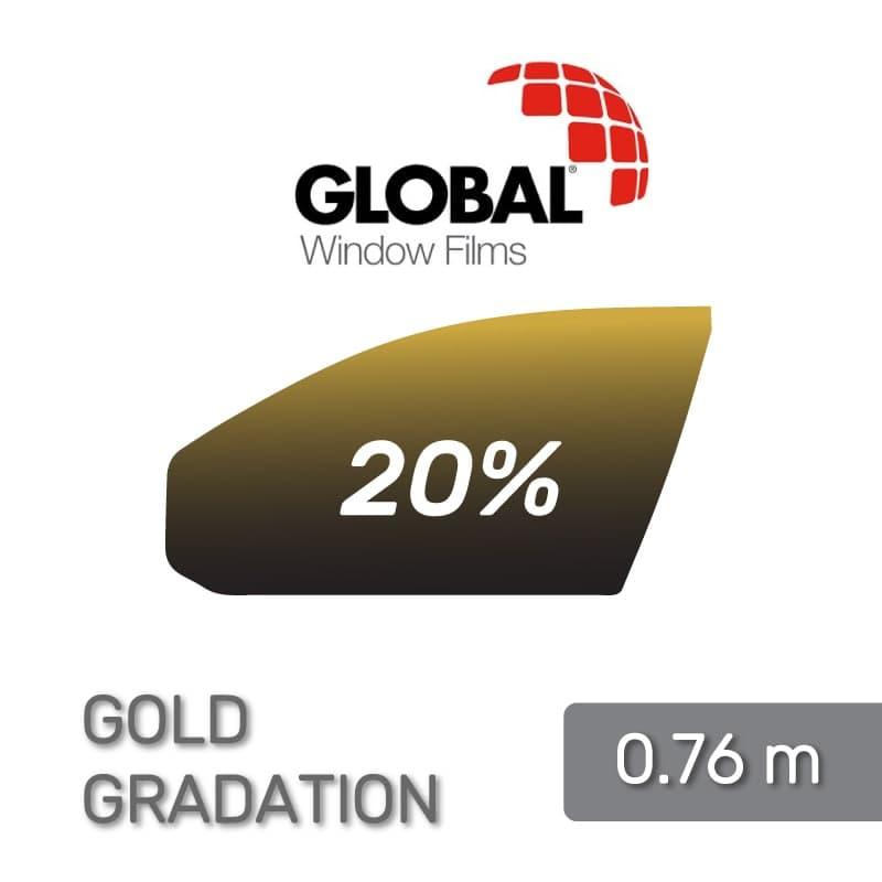 Плівка для тонування з переходом золото-чорна Gold-Gradation