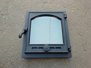 Дверцята пічна c термостеклом 370*330 мм / Дверцята пічні з термосклом 370*330 мм, фото 2