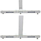 Двостороння стійка Рістел 1600х300 мм, металева стійка на торговий стелаж Рістел, фото 3