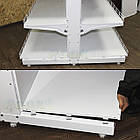 Двостороння стійка Рістел 1600х300 мм, металева стійка на торговий стелаж Рістел, фото 7