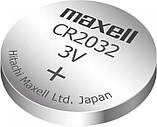 Літієва батарейка Maxell "таблетка" CR2032  1шт/уп, фото 4