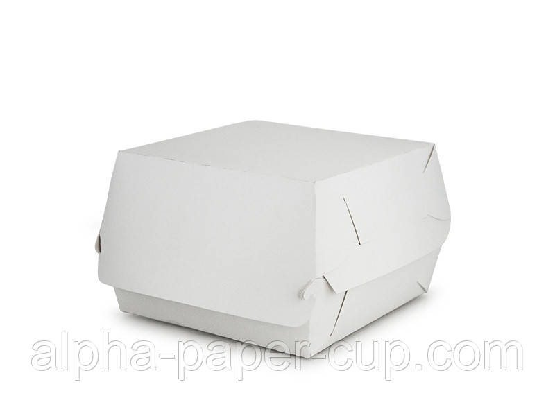 Упаковка для гамбургера Міні біла, 100 шт/уп, 1000 шт/ящ.