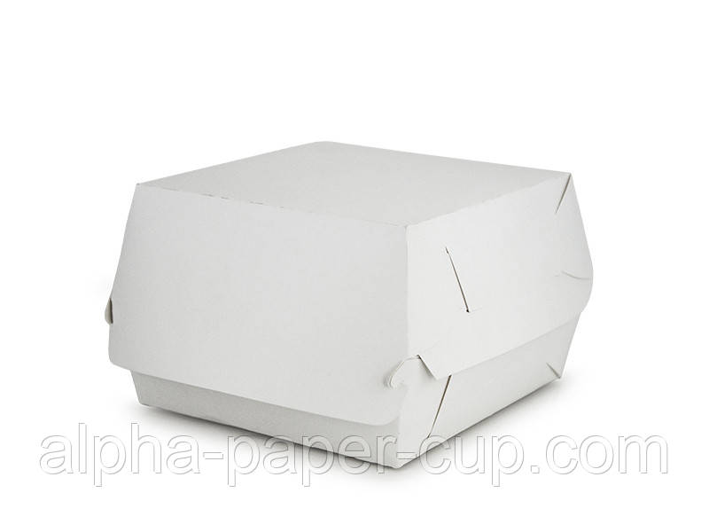 Упаковка для гамбургера Міді біла, 100 шт/уп, 1000 шт/ящ.
