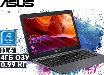 Ноутбук Asus e203ma 11.6" (Intel Celeron N4000, 4 ГБ DDR4, Windows 10)