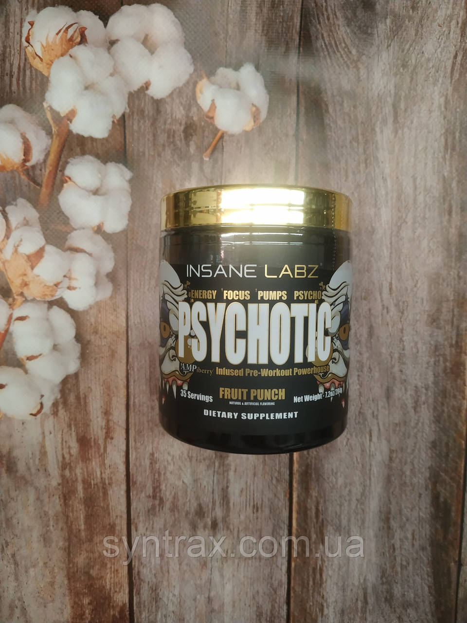 Insane Labz Psychotic Gold 202 g 35 serv, передтренерувальний комплекс психотик інсейн лабз, фото 1