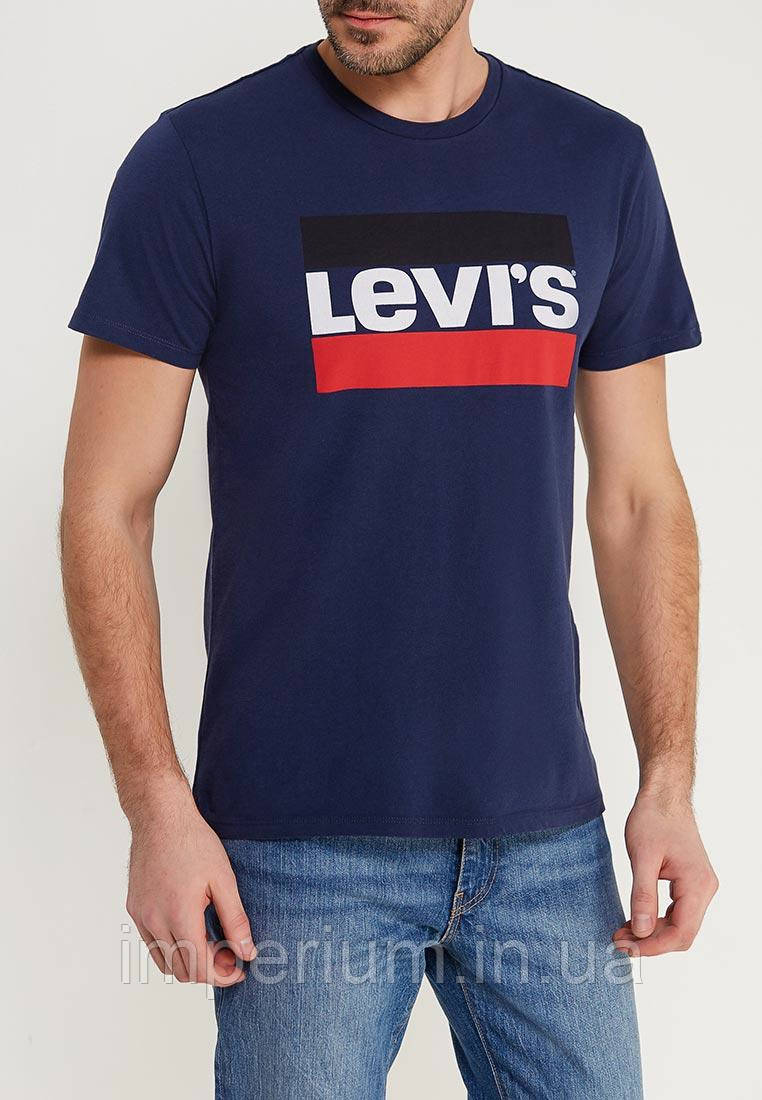 Чоловіча футболка levis | левіс логотип принт