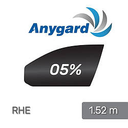 Плівка для тонування Anygard RHE Black 05% (не металізована, чорна) 1.524 м
