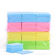 Серветки одноразові безворсові Special Nail для манікюру - кольорові (до 1000 шт. в упаковці), фото 3