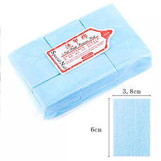Серветки одноразові безворсові Special Nail для манікюру - кольорові (до 1000 шт. в упаковці) Блакитний, фото 3