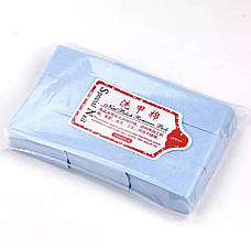 Серветки одноразові безворсові Special Nail для манікюру - кольорові (до 1000 шт. в упаковці) Блакитний, фото 2