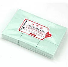Серветки одноразові безворсові Special Nail для манікюру - кольорові (до 1000 шт. в упаковці) Зелений, фото 3