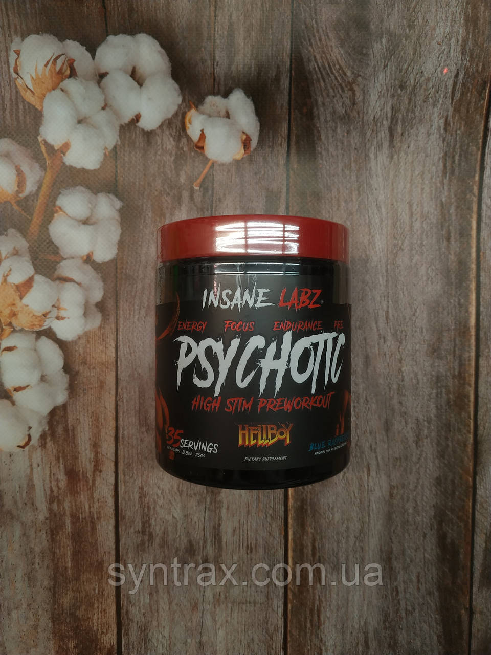 Insane Labz Psychotic Hellboy 250 g 35 serv, передтренерувальний комплекс психотик інсейн лабз