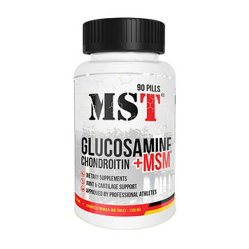 Глюкозамін Хондроітин + МСМ МСТ / MST Glucosamine Chondroitin + MSM (90 pills)