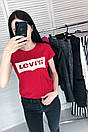 Жіноча кежуал футболка з логотипом Levis | Левіс, фото 3