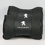 Подушка-підголівник з маркою авто Peugeot, фото 3