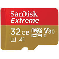 Карта пам'яті SanDisk Extreme microSDHC 32Gb A1 V30 (UHS-1 U3) (Class 10) (R-100 Mb/s, W-60 Mb/s)