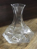 Декантер, графін для вина з прозорого скла Грань 2.3 л, фото 2