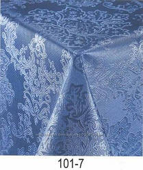 Клейонка однотонна для столу Шовкографія з перламутровим переливом синя, виробник Туреччина