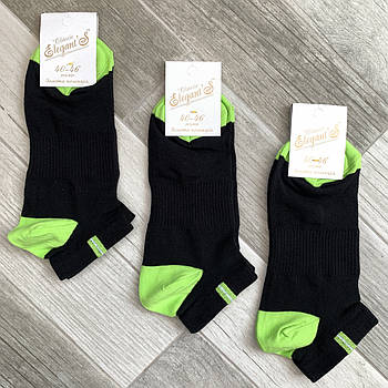 Шкарпетки чоловічі бавовна з сіткою короткі Елегант - Elegant's Classic, розмір 40-46, чорні, 02414