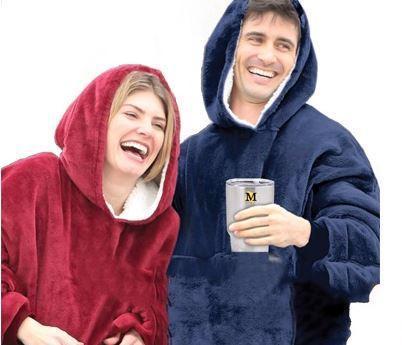 Толстовка Huggle Hoodie з капюшоном, Плед з рукавами флісовий, халат з капюшоном, фото 1