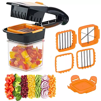 Ручная кухонная Овощерезка 5 в 1 Nicer Dicer Quick, ручная ломтирезка, универсальный измельчитель овощей