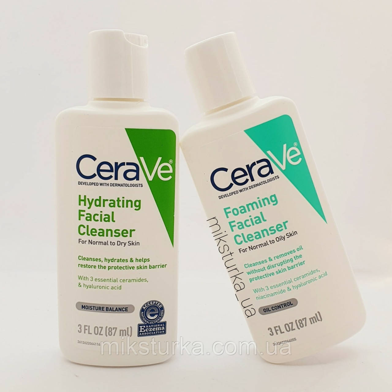 Очисна піна для сухої і нормальної шкіри обличчя Iherb Cerave, 87 мл