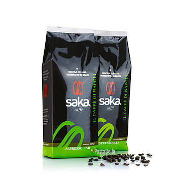 Неаполітанська Кава "Saka Caffè" Espresso Bar 1кг. Зерна 60% Арабіка