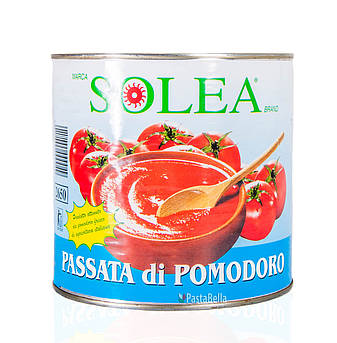 Очищені італійські томати пасата - "Passata di pomodoro" 2650g Solea Pastabella