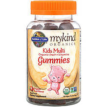 Полівітаміни для дітей Garden of Life, MyKind Organics "Kids Multi Gummies" фруктовий смак (120 ведмедиків)