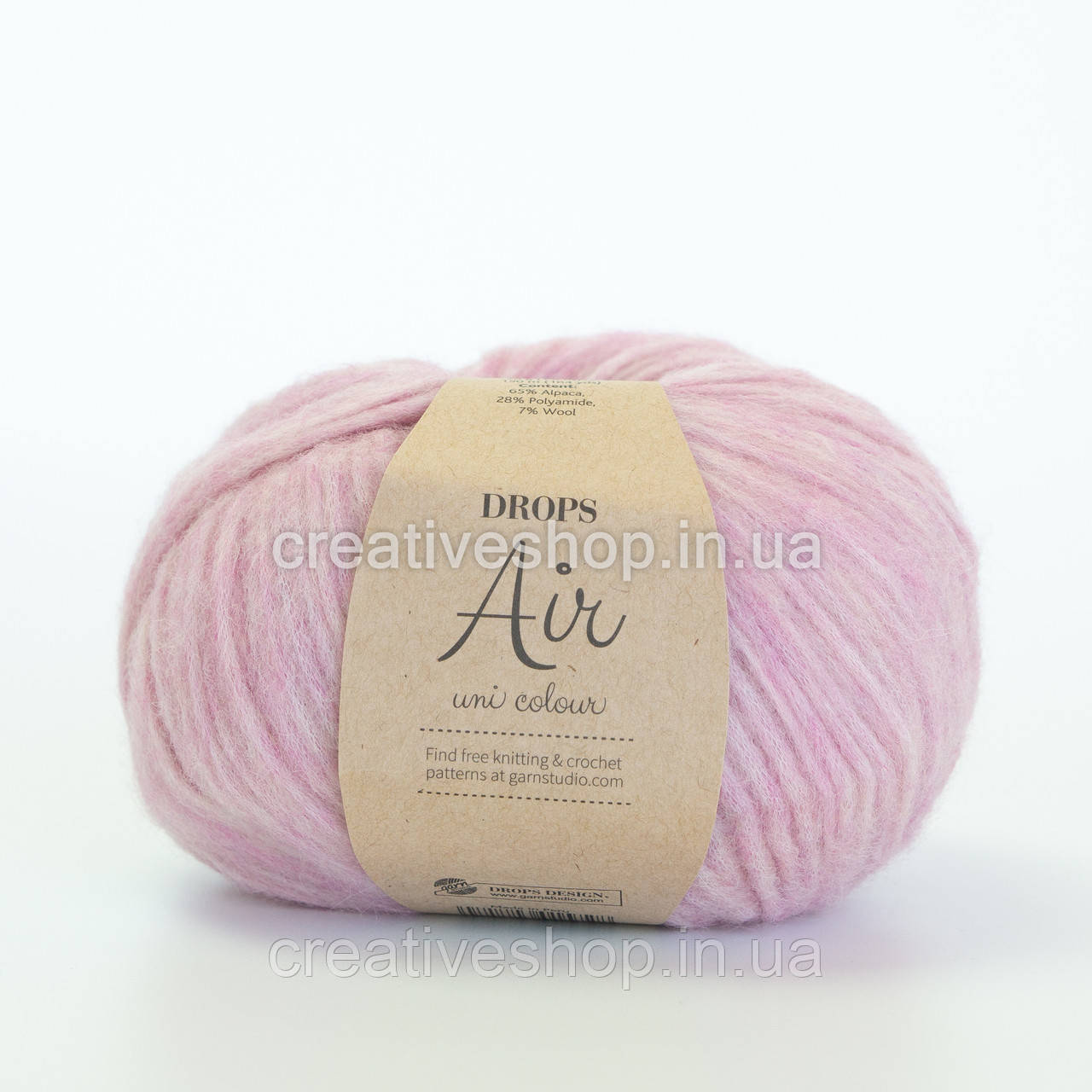 Пряжа Drops Air Uni colour (колір 24 pink)