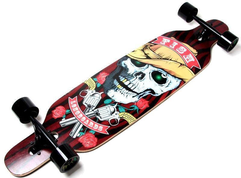 Лонгборд Freeriding Fish Skull дерев'яний професійний до 100 кг Оригінал, фото 1