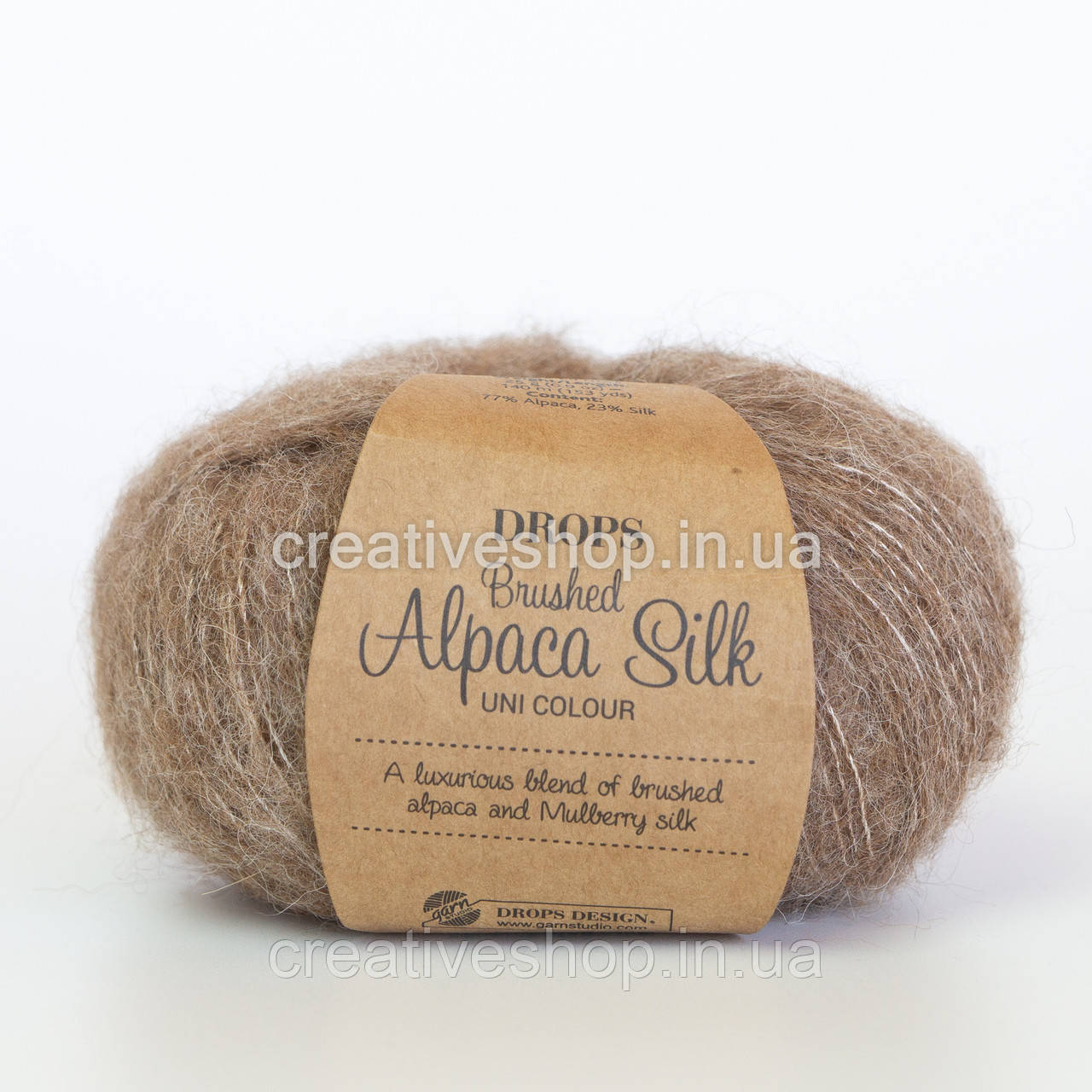 Пряжа Drops Brushed Alpaca Silk (колір 05 beige)